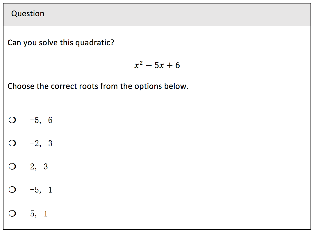VLE Question