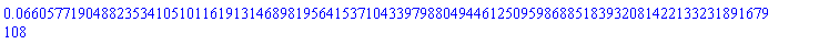 0.660577190488235341051011619131468981956415371043397988049446125095986885183932081422133231891679108e-1