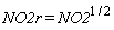 NO2r = NO2^(1/2)