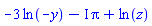 -3*ln(-y)-I*Pi+ln(z)