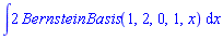 int(2*BernsteinBasis(1, 2, 0, 1, x), x)