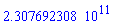 0.2307692308e12