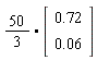 50/3.(Vector(2, {(1) = .72, (2) = 0.6e-1}))