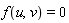 f(u, v) = 0