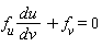 f[u]*du/dv+f[v] = 0