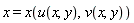 x = x(u(x, y), v(x, y))