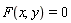 F(x, y) = 0