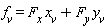 f[v] = F[x]*x[v]+F[y]*y[v]