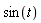 sin(t)