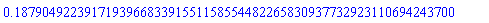 .187904922391719396683391551158554482265830937732923110694243700