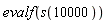 evalf(s(10000))