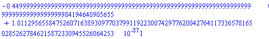 -.4499999999999999999999999999999999999999999999999999999999999999999999999999999999999984194640905655+0.1011295655847526071638930977037991192230074297762004276411733657816502852627846215872330945526064253e-86*I