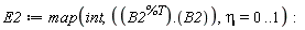 E2 := map(int, Typesetting:-delayDotProduct(B2^%T, B2), eta = 0 .. 1):