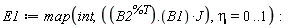 E1 := map(int, Typesetting:-delayDotProduct(B2^%T, B1)*J, eta = 0 .. 1):