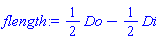 (1/2)*Do-(1/2)*Di