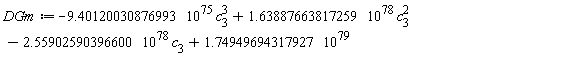 DGm := -9.40120030876993*10^75*c[3]^3+1.63887663817259*10^78*c[3]^2-2.55902590396600*10^78*c[3]+1.74949694317927*10^79