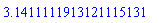 3.1411111913121115131