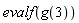 evalf(g(3))