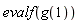 evalf(g(1))