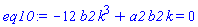 -12*b2*k^3+a2*b2*k = 0