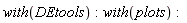 with(DEtools):