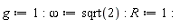 g := 1: