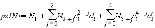 pz1N := N[1]+sum(N[2+j]*c[1]^(2-j)*c[2]^j, j = 0 .. 2)+sum(N[5+j]*c[1]^(4-j)*c[2]^j, j = 0 .. 4)