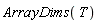 ArrayDims(T)
