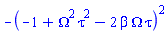 -(-1+Omega^2*tau^2-2*beta*Omega*tau)^2
