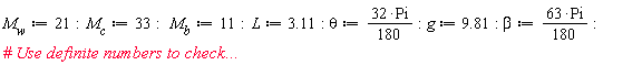 M[w] := 21: