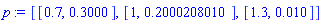 [[.7, .3000], [1, .2000208010], [1.3, 0.10e-1]]