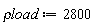 `&rho;load` := 2800