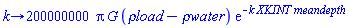 proc (k) options operator, arrow; 200000000*Pi*G*(`&rho;load`-`&rho;water`)*exp(-k*XKINT*meandepth) end proc