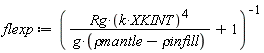 flexp := 1/(Rg*(k*XKINT)^4/(g*(`&rho;mantle`-`&rho;infill`))+1)