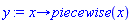 proc (x) options operator, arrow; piecewise(x) end proc