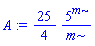(25/4)*5^m/m