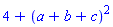 4+(a+b+c)^2