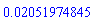 0.2051974845e-1