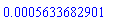 0.5633682901e-3
