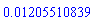 0.1205510839e-1