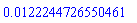 HFloat(0.01222447265504615)