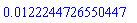 HFloat(0.012224472655044694)