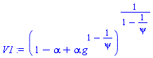 (1-alpha+alpha*g^(1-1/psi))^(1/(1-1/psi))