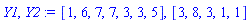 [1, 6, 7, 7, 3, 3, 5], [3, 8, 3, 1, 1]
