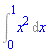 Int(x^2, x = 0 .. 1)