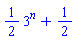 (1/2)*3^n+1/2