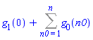 g[1](0)+Sum(g[0](n0), n0 = 1 .. n)