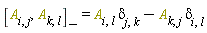 Physics:-Commutator(A[i, j], A[k, l]) = A[i, l]*Physics:-KroneckerDelta[j, k]-A[k, j]*Physics:-KroneckerDelta[i, l]