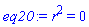 r^2 = 0