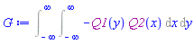 Int(Int(-Physics:-`*`(Q1(y), Q2(x)), x = -infinity .. infinity), y = -infinity .. infinity)